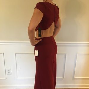 Lulus Wine Red Maxi Dress.